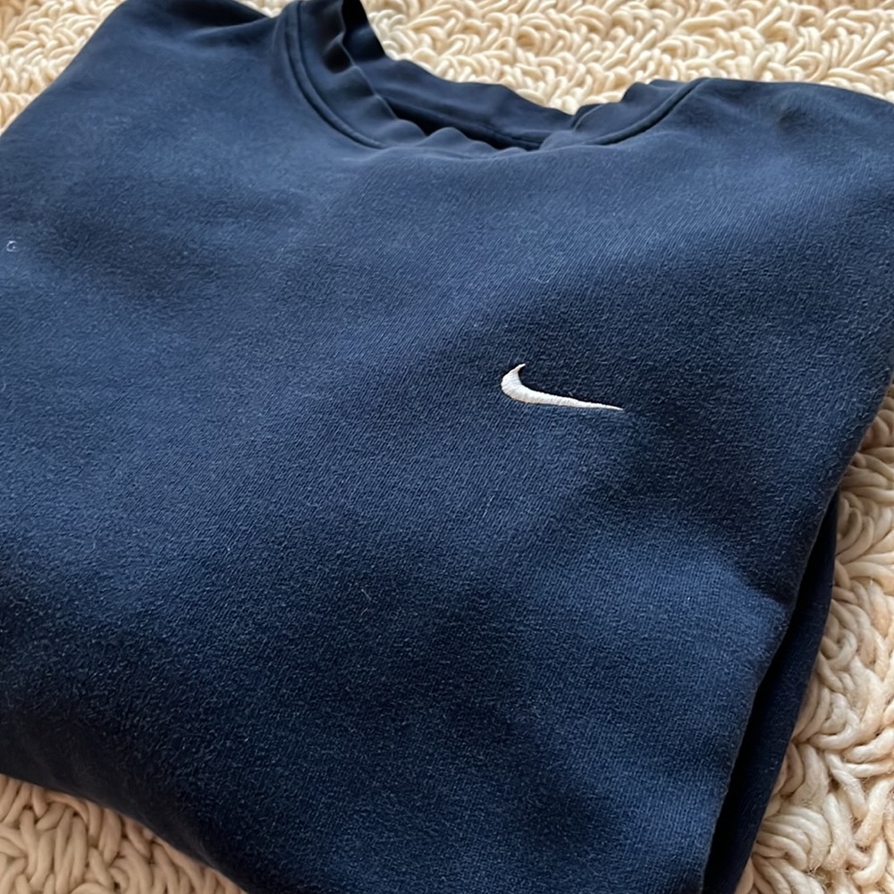 Vintage Nike Men’s Large Sweatshirt Blue